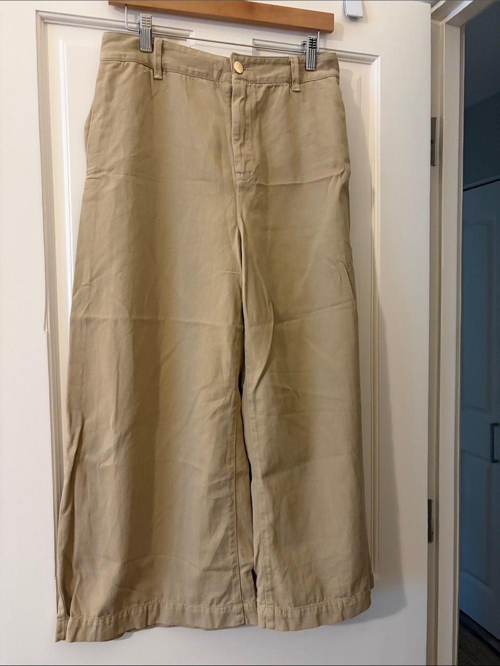 Zara Beige/Tan Wide-Leg Trousers vest set